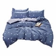 thumbnail image 2 of XYAIYT Soft 4 Piece Bedding Set A Grade Water Washed Fabric Two Sided Design for Versatile Style Easy Care Queen Size Bed Relaxeder Cover and Pillowcases Included(Tpye3), 2 of 7
