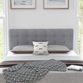 thumbnail image 4 of Costway Full/Queen Size Headboard Linen Fabric Upholstered Button Tufted Solid Wood Leg, 4 of 10