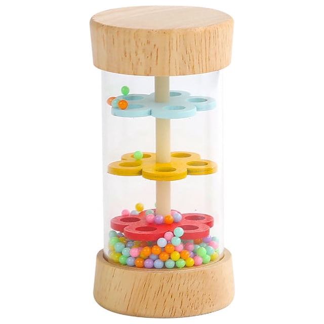 Baby Musical Instruments,Baby Wooden Toys Children'S Wooden Rain Sound Cylinder Orff Music Enlightenment Musical Instrument Educational Early Education Hand-Eye Coordination Training Toys