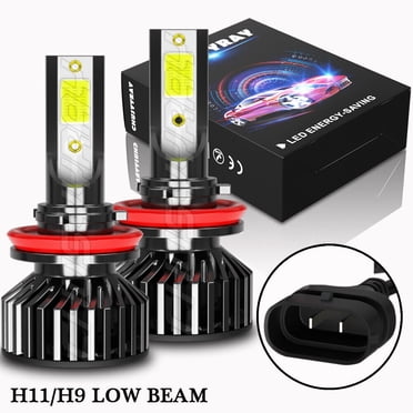 H11/H8/H9 LED Headlight Low Beam 6000K For Nissan Sentra 2013-2019 Combo H11 LED Headlight Bulbs Kit White H11 Low Beam