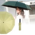 thumbnail image 2 of Hearth & Gear Fully Automatic Weather Folding Umbrella Light Sun And Sunshade Umbrella Women's UPF50+ Portable Wind Mini Five Fold Umbrella Reverse Opening Umbrella Kid Umbrellas Bulk Umbrellas Rain, 2 of 6