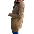 thumbnail image 4 of Cardigan pour Femmes Femmes Dames Uni Ouvert Doux Épais Poche Manteau à Manches Longues Vêtement d'Extérieur Cardigan en Liquidation, 4 of 7
