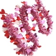 thumbnail image 2 of LSLJS Valentine's Day Heart-shaped Metal Wire Wreath Twisted Shiny Ceiling Decoration, Home Accessories, 2 of 3