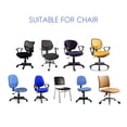 thumbnail image 3 of Office Computer Chair Covers, Split Stretchable  Cover Universal Split Rotating Swivel Chair Slipcover Protector 2 Piece, Office Chair Backrest Cover Rotating Chair  Cover, 3 of 7