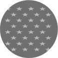 thumbnail image 1 of Ahgly Company Tapis Rond Lavable en Machine Intérieur Transitionnel Gris Carbone, 6 Pieds Rond, 1 of 7