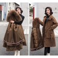 thumbnail image 4 of Ladies long down cotton winter warm jacket coat with detachable plush lining, 4 of 4