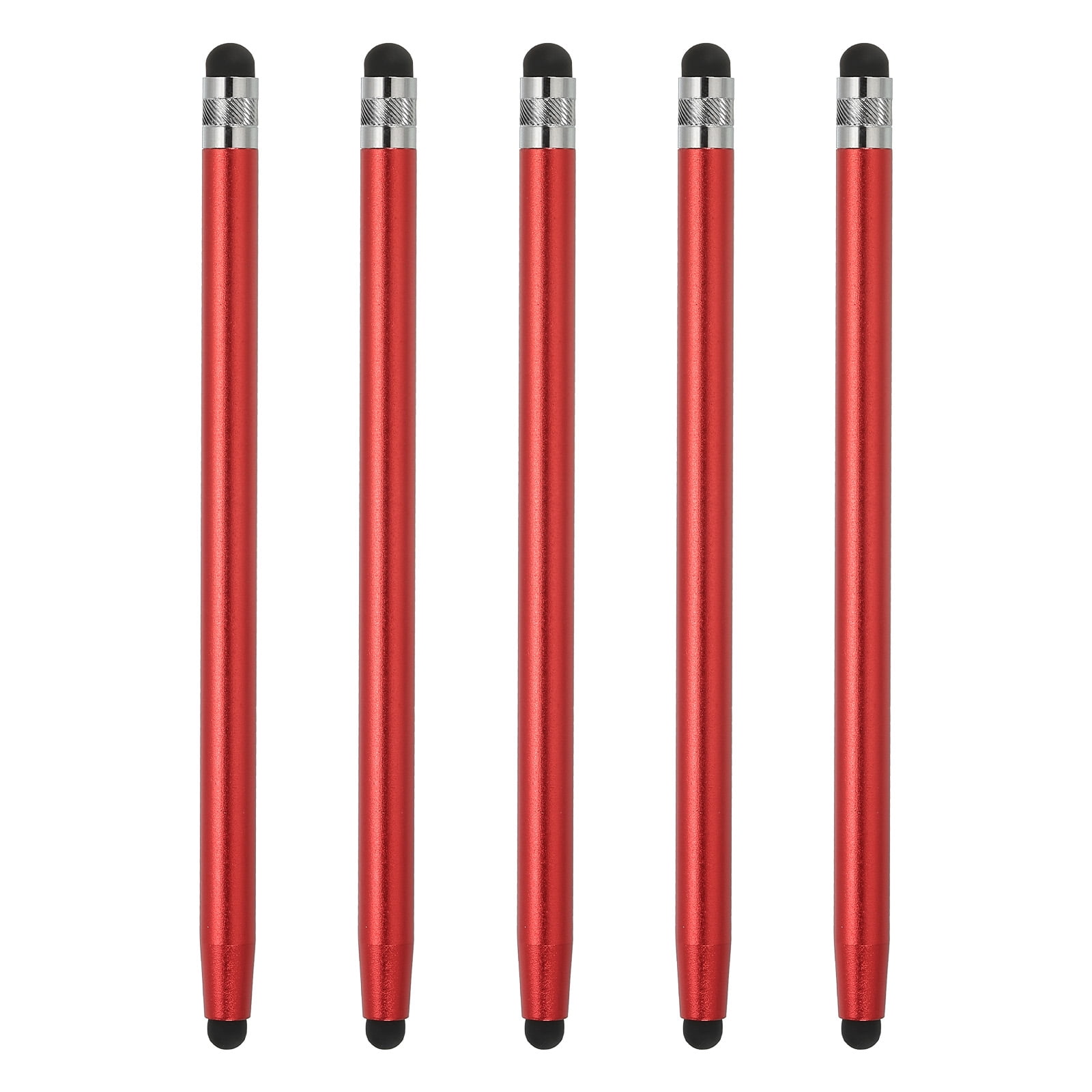 Unique Bargains 5pcs Stylus Pens for Touch Screens Capacitive Stylus Universal Tablet Pen, Red
