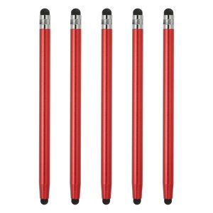 Unique Bargains 5pcs Stylus Pens for Touch Screens Capacitive Stylus Universal Tablet Pen, Red