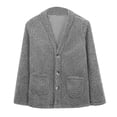 thumbnail image 3 of LSLJS Cardigan à Boutons pour Femmes Grande Taille à Manches Longues Ouvert à l'Avant Chandail Manteau en Peluche, 3 of 5