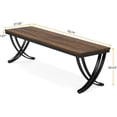 thumbnail image 3 of Tribesigns 6.5FT Conference Table for 6-8 People, 78 inch Long Rectangular Seminar Table with Strong Metal Frame, Business Furniture Boardroom Desk for Office Meeting Conference Room，Black Brown, 3 of 5