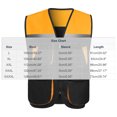 thumbnail image 4 of Mineart Safety Vest for Men Reflective Hi Vis Zip Up Work Waistcoat Multi Pocket for Outdoor Working, 4 of 4