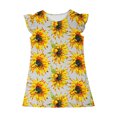 thumbnail image 4 of RXIRUCGD 2025 Vêtements d'Été pour Enfants Robe d'Été à Manches à Volants pour Filles 4-14T, 4 of 7