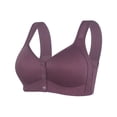 thumbnail image 1 of MIASHUI Bra for Elderly Women Front Snap Comfortable Bras Front Closure Bra for Everyday,Purple,46, 1 of 3