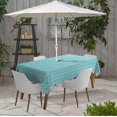 thumbnail image 2 of Vargottam Indoor/OutdoorTablecloth58x102 Inch RectangleTablecloth avec trou de parapluie et zip-Table imperméableTableTableTableCoupes pour arrière-cour RectangulaireTable- Bleu Turquoise, 2 of 5