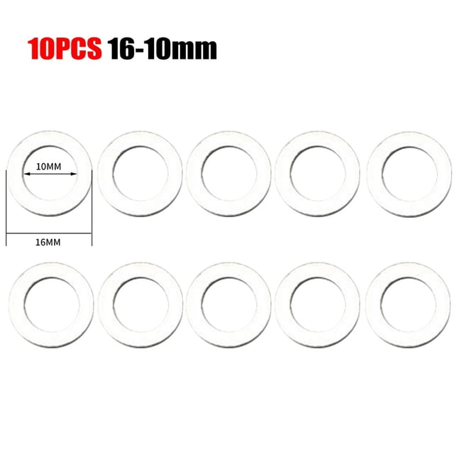 10Pcs Saw Blade Reducing Ring Washers 16/20/22/25.4/30/32Mm Conversion Ring Cutting Disc Aperture Gasket Inner Hole Adapter Ring
