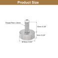 thumbnail image 2 of Unique Bargains Vis Moletées pour Pouce M5x10 mm, Lot de 5 Boulons Plats à Tête Moletée en Acier Inoxydable 304, 2 of 5