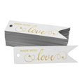 thumbnail image 1 of Inkdotpot Pack Of 100 Real Gold Foil Paper Tags Made With Love Text Favor Hang Tags, 1 of 6