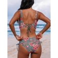thumbnail image 2 of Women's Bikini Swimsuit Front Cross Lace Up Two Piece Bathing Suit, 2 of 6