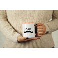 thumbnail image 2 of Inkdotpot Dad 11oz CeramicCoffee Mug Novelty Gift For Daddy Fathers Day Gift Mug-Orange, 2 of 5