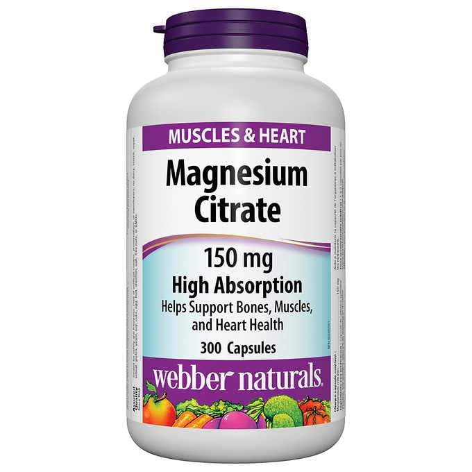 Webber Naturals® Magnesium Citrate 150 Mg, Twin Pack