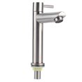 thumbnail image 1 of Robinet d'Évier, Robinet en Acier Inoxydable Résistant à Haute Pression pour Salles de Bains, Robinet Simple Froid Sans Tube, Robinet Simple Froid Plat Sans Tube, 1 of 7