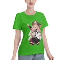 thumbnail image 2 of T-Shirt Basique à Manches Courtes pour Femmes Demon Slayer : Koiju et Nidouzi, 2 of 6