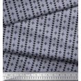 thumbnail image 3 of Soimoi Polyester Crepe Fabric Dot & Fleur De Lis Damask Decor Fabric Printed Yard 52 Inch Wide, 3 of 3