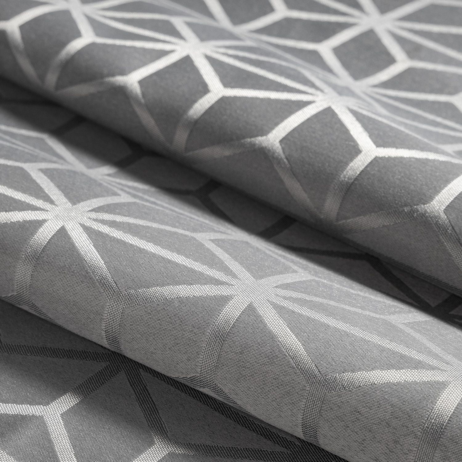 Safdie & Co. Rideau Tissé Noir Total 54X84L Gris Geo