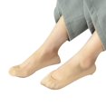 thumbnail image 1 of Women Low Cut Solid Color Invisible Trainer Ballerina Footsies Soft Boat Socks, 1 of 10