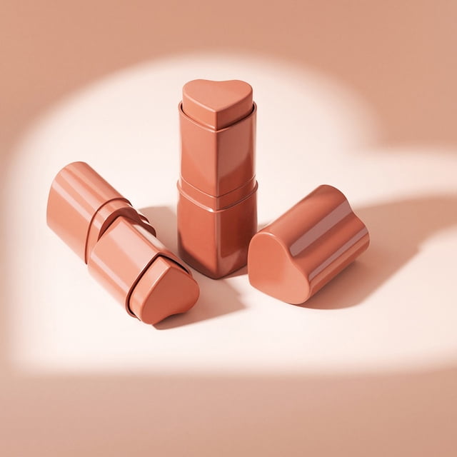 EGNMCR Blush Heart-shaped Powder Blusher Available In 6 Colors 3.5g/tube blusher blusher