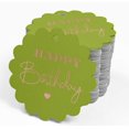 thumbnail image 4 of Inkdotpot Real Rose Gold Foil Happy Birthday Tags Favor Hang Paper Tags 100 Piece, 4 of 6