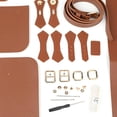 thumbnail image 2 of DIY Sewing Stitching Womens Leather Bag Making Complete Kit Set Tools Handbag Brown, 2 of 9