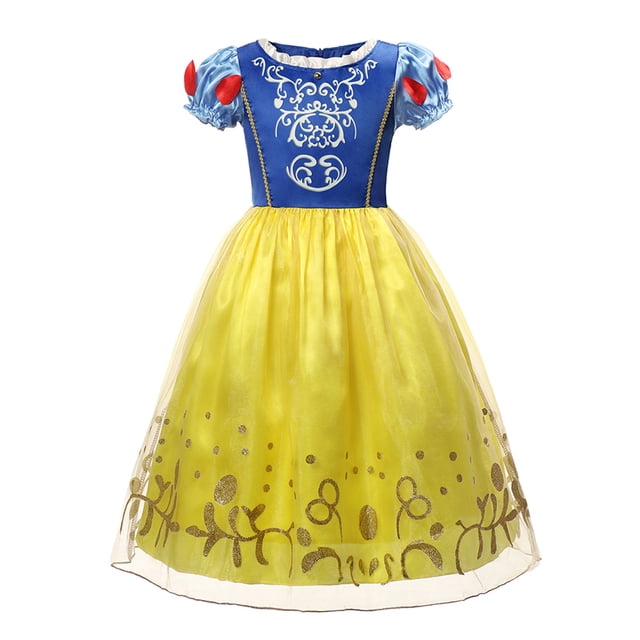 HAWEE Robe de Reine pour Filles Costume Princess Déguisement Chic Tenue de Fête d'Anniversaire
