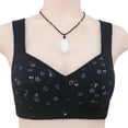 thumbnail image 2 of Birdeem Womans Embroidered Glossy Comfortable Breathable Bra Underwear No Rims, 2 of 6