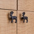 thumbnail image 4 of Set of 6 Deer Drawer Pulls, 2 Inch Brown Cast Iron, 4 of 10