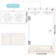 thumbnail image 3 of Riforla Acrylic Necklace Display Stand Desktop Jewelry Organizer Box with Door Bracelet Storage Rack Jewelry Box Clear, 3 of 9