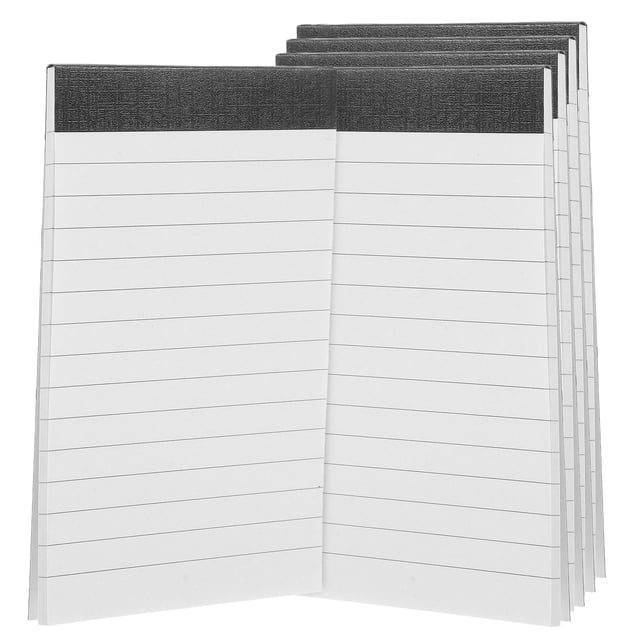 Minkissy 5 Pcs Bloc-Notes Juridique en Papier Graphique pour Usage Quotidien Blanc Format A7 4.91x2.95x0.02 Po