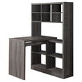 thumbnail image 1 of Monarch Specialties Computer Desk, Home Office, Bookcase, Corner, Storage Shelves, Left, Right Set-up, L Shape, Work, Laptop, Laminate, Brown, Contemporary, Modern, 1 of 3
