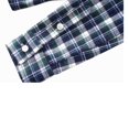 thumbnail image 3 of Bienzoe Boy's Flannel Button Down Long Sleeve Plaid Shirt Green 9/10, 3 of 9