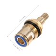 thumbnail image 4 of MasteelfCA 2pcs Copper Replacement Tap Valves Brass Ceramic Disc Insert Gland Cartridge, 4 of 8