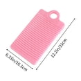 thumbnail image 4 of Dvruxg Mini Plastic Washboard Washing Board Shirts Cleaning Laundry Board for Clothes(Pink), 4 of 5