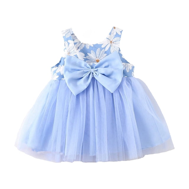 Robes Décontractées pour Filles Sans Manches Tutu pour Filles Robe pour Filles Robe en Tulle Filles 3-6 Mois
