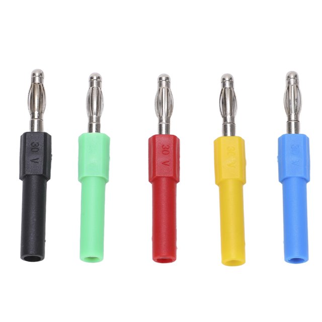 Banana Adapter, Banana Connector 4mm Male To 2mm Female Brass For Electronic Instrument