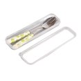 thumbnail image 2 of Baby Cutlery, Asixx 2 PCS Stainless Steel Fork And Spoon With Box For Kids Flatware Tableware, 2 of 8