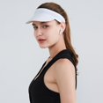 thumbnail image 2 of Summer Women Sport Sun Visor Hats Quick Dry Empty Top Baseball Cap UV Protection, 2 of 5
