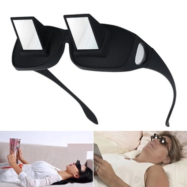 YOPTOP Lunettes Horizontales Lunettes Paresseuses Lunettes de Lit Lunettes à Prisme Lunettes pour Lecteurs Lunettes à Prisme à 90 Degrés pour s'Allonger Lire Regarder la Télé