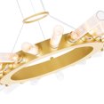 thumbnail image 3 of 21 Light Chandelier with Satin Gold finish, 3 of 6