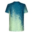 thumbnail image 4 of Qertyioot T-shirt à Manches Courtes Imprimé pour Hommes Col Rond Mode Décontractée Manches Courtes Liquidation, 4 of 5