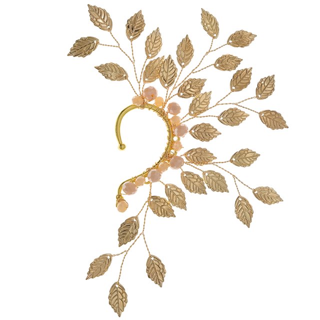 Manchette Décorative Design Feuille Manchette Délicate Clip Os d'Oreille Clip d'Oreille Décor d'Oreille