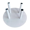 thumbnail image 2 of Siruishop Flower Pole Display Stand Base Flower Holder Stand Centerpiece Round Iron Flower Holder Rack for Reception DIY Florist Crafts Four Holes, 2 of 8